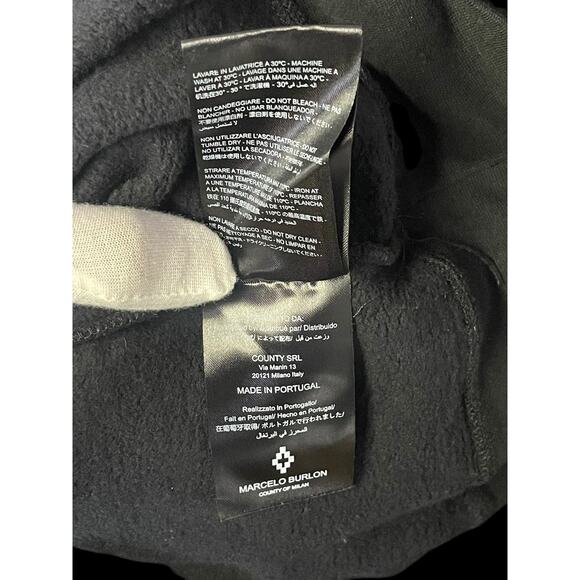 Marcelo Burlon Black & Gold Snake Print Long Sleeve Crewneck Sweatshirt NWOT COA - Picture 9 of 16